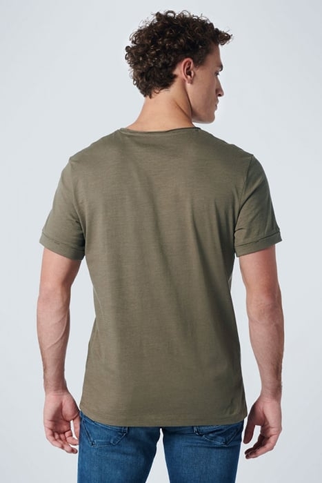 T-SHIRT CREWNECK SLUB ARMY 2