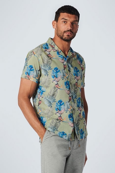 SHIRT SHORT SLEEVE ALLOVER PRINTED SMOKE 1