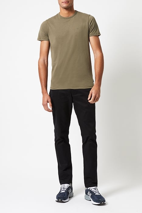 CREW NECK SHORT SLEEVE T-SHIRT KHAKI 1