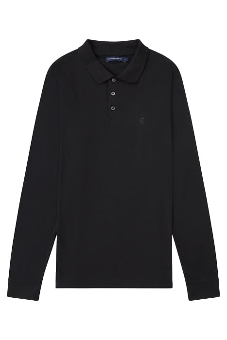 2 PACK LONG SLEEVE POLO SHIRT BLACK 4