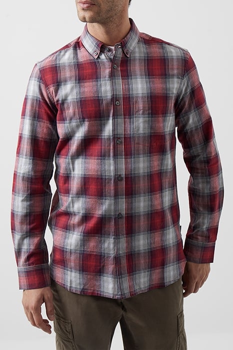 CHECK LONG SLEEVE SHIRT RED MULTI 1