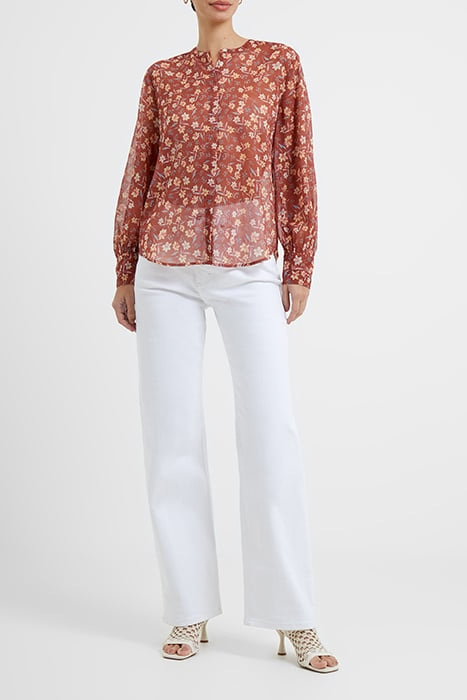 CECILA RECYCLED HALLIE CRINKLE SHIRT HONEY BRONZE 2