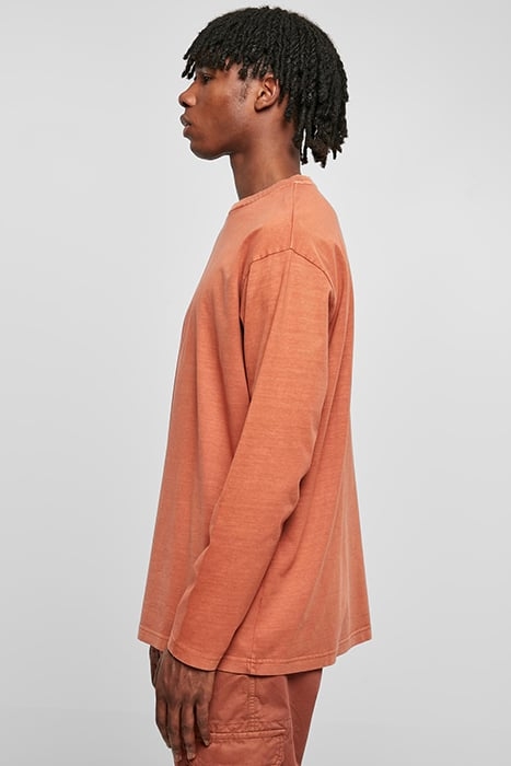 HEAVY OVERSIZED GARMENT DYE LONGSLEEVE TERRACOTTA 6