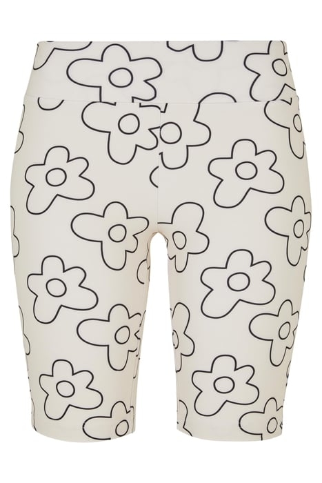 LADIES HIGH WAIST AOP TECH CYCLE SHORTS SOFTSEAGRASSFLOWER 4