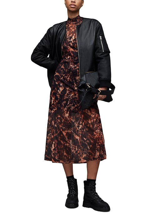 HANNA SPARK DRESS BROWN 4