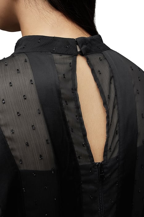 FLEUR SHIM LS DRESS BLACK SHIMMER 7