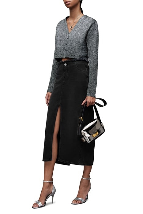 CYRA MAXI SKIRT WASHED BLACK 5