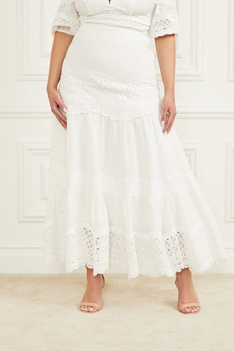 LOU SKIRT PALE PEARL 1