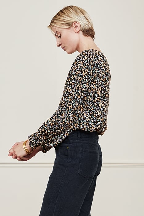 CHARLOTTE TOP BLACK/CLASSY CAMEL 5