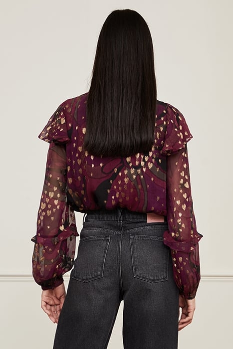 TINA TOP BRIGITTE BORDEAUX/BL 2