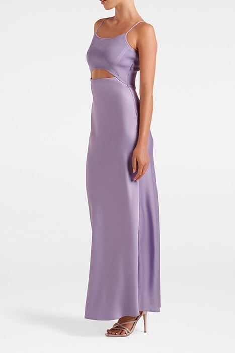 ERIKA FRONT CUT OUT KNIT DRESS BLOSSOMING LILAC 4