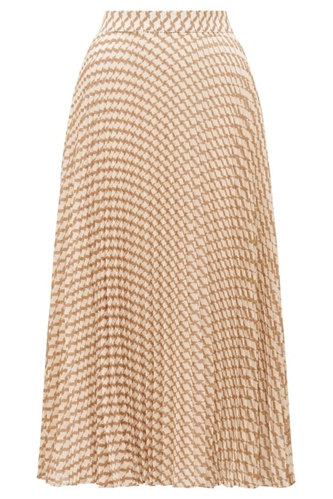 HAILEE PLEATED SKIRT TAN PORTER GEO 4