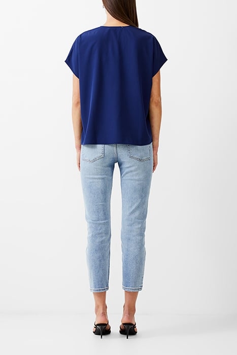 VEE BOXY CREPE LIGHT TOP DK NAVY 3