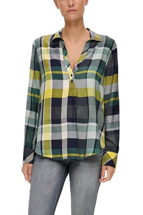 S.OLIVER RLW BLOUSES BLUE GREEN 1