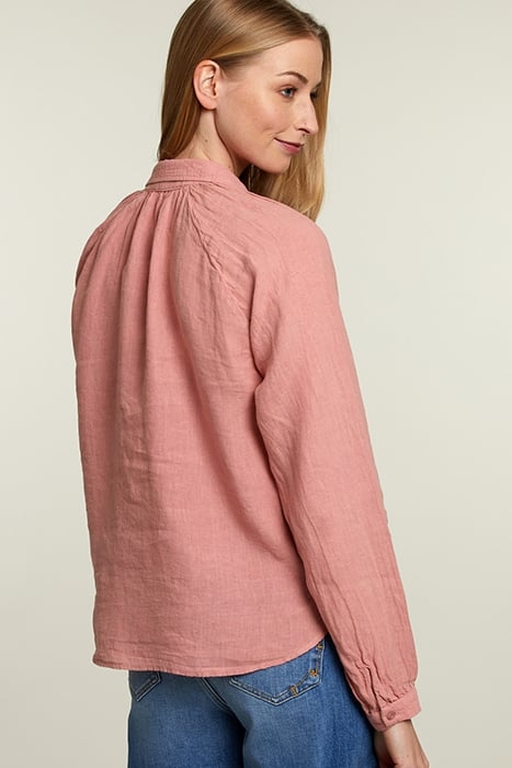 PINK LINEN LONG SLEEVES SHIRT 2