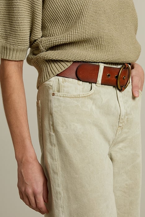 KHAKI BOXY JEANS 4