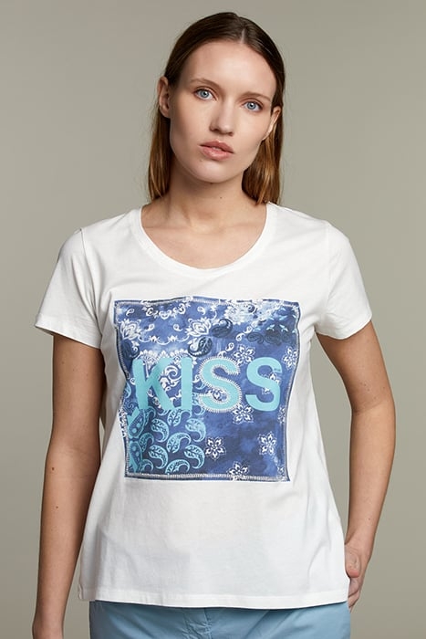 OFF WHITE ROUND NECK T-SHIRT 1