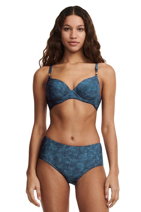 SW BO. FULL BRIEF STD HIGH W. BLUE PLAMS 1