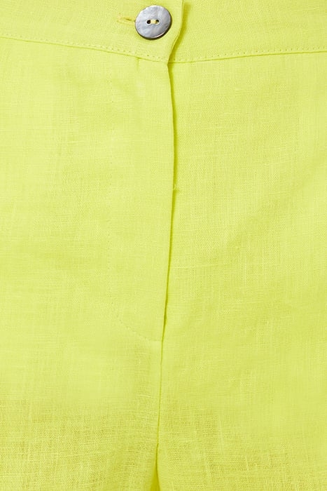 STRAIGHT-LEG LINEN TROUSERS YELLOW 7