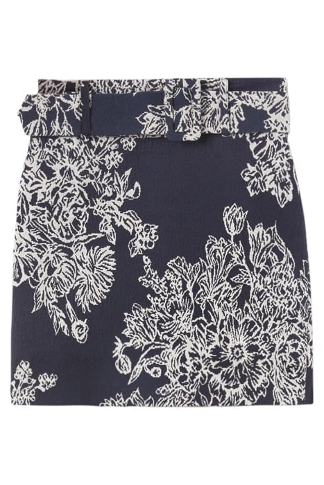 SHORT JACQUARD SKIRT BEIGE 4