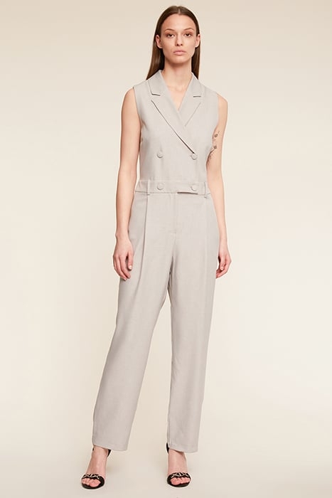 LONG DOUBLE-BREASTED JUMPSUIT GREY 1