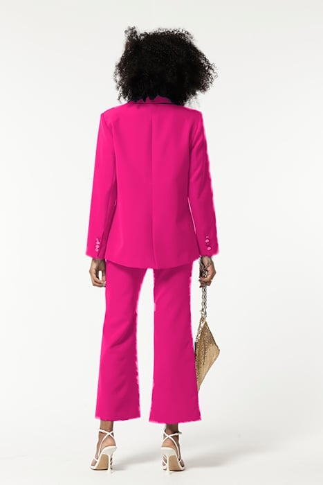 STRETCH PLAIN WEAVE TUNOL TROUSERS FUCSIA 2