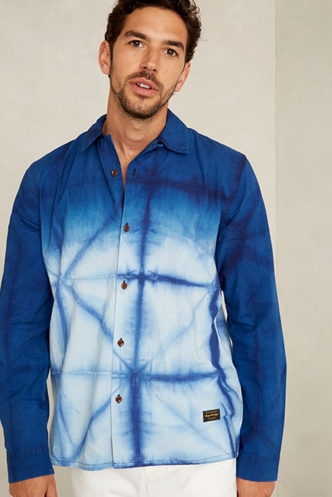 BALDER L/S SHIBORI OMBRE NATURAL INDIGO 1