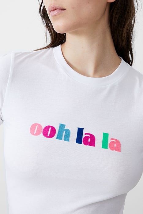 OOH LA LA FITTED TEE WHITE 4