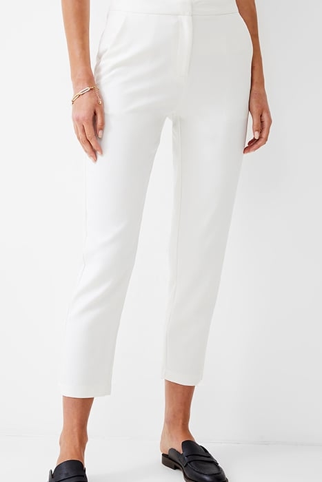TAILORED TAPERED ANKLE TROUSER SUMMER WHITE 1