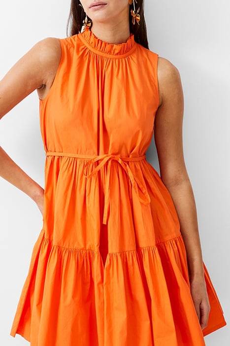 TIERED POPLIN DRESS SHORT MANDARIN 4
