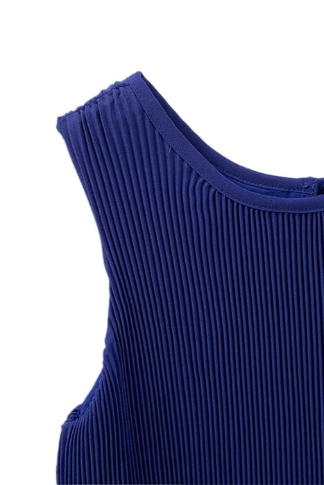 GIRLS’ BLUE FLOWING PLEATED VEST TOP 5