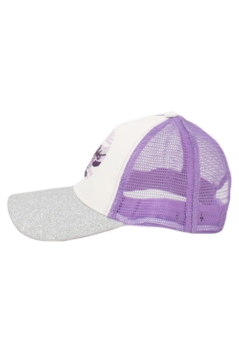 GIRLS’ VIOLET CAP WITH SILVER GLITTERY VISOR 5