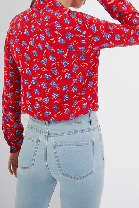 I.CODE CHERRY BOHO PRINT BLOUSE 2