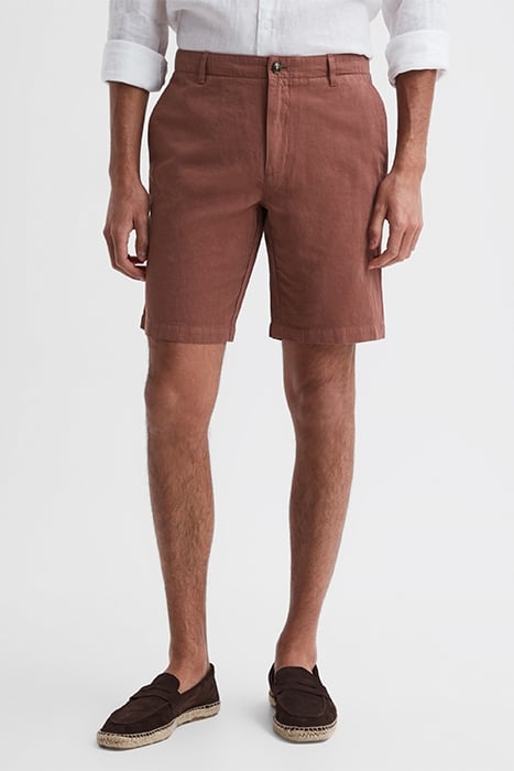 EZRA-CASUAL SHORTS RUST 1