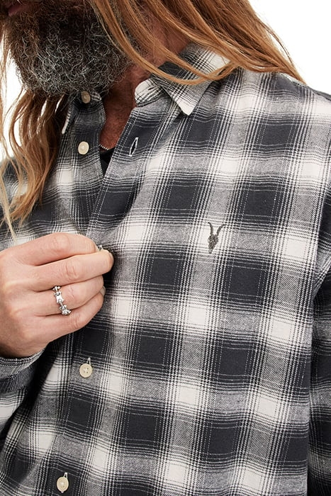 MALPASO LS SHIRT OATMEAL WT/WSHD BL 6