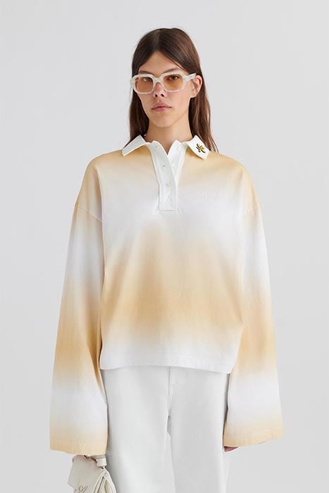 JOURNEY RUGBY SWEATSHIRT WHITE / YELLOW 1