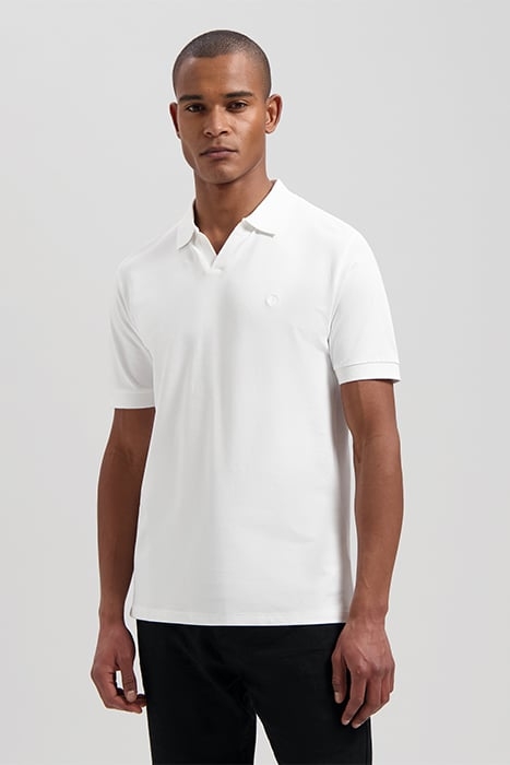 DS_BOWIE V-NECK POLO WHITE 1