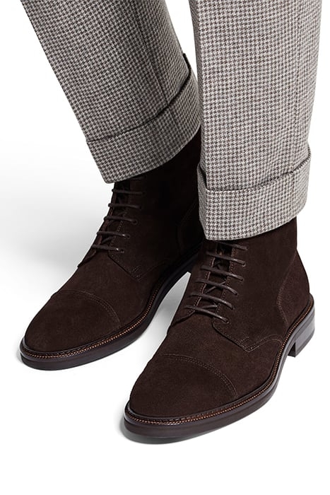 SUEDE-LACEDBOOT-D.BROWN BROWN 2