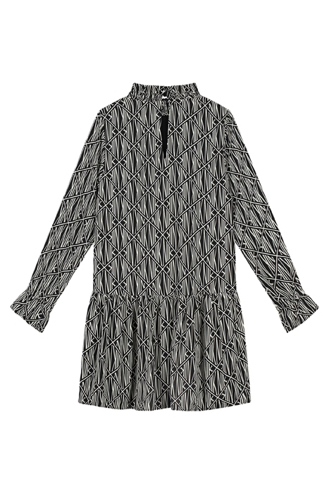 NANCY FLOWER DRESS BLACK/MARSHMALLOW 2