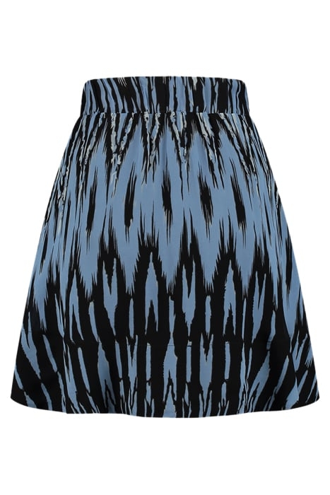 RISO SKIRT BLACK/BABY BLUE/MID BLUE 2