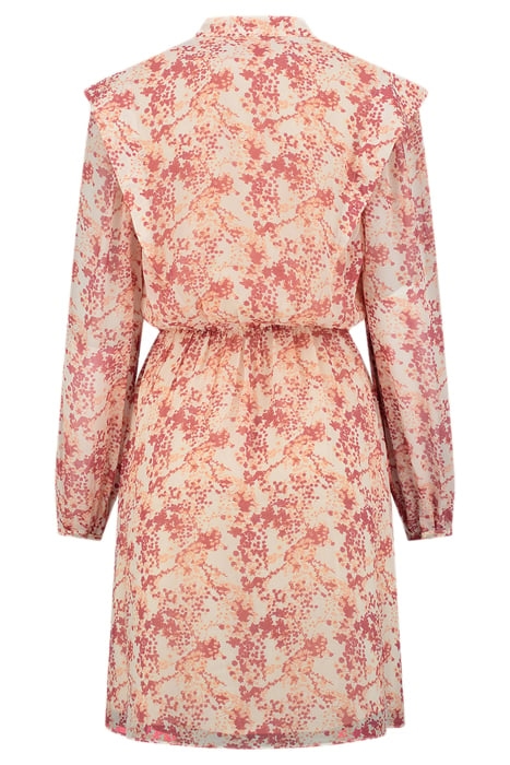 ROCCO DRESS PALE RED FLOWER 2