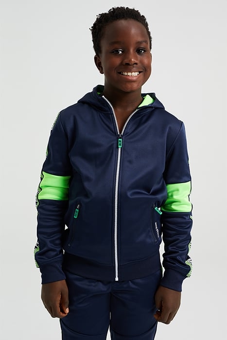 CARDIGAN WITH HOOD DARK BLUE 1