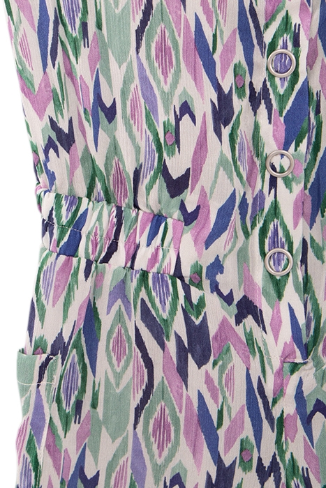 GIRLS’ OFF-WHITE IKAT DIAMOND PRINT PLAYSUIT 6