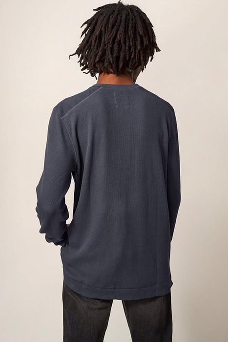PORTER WAFFLE HENLEY DARK GREY 2