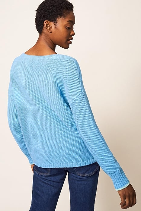 SOUTHBANK JUMPER MID BLUE 2