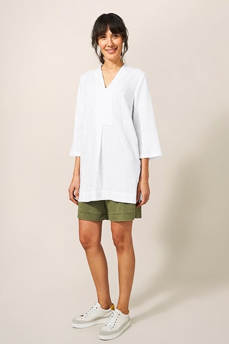 MARIANNE LINEN TUNIC WHITE 3