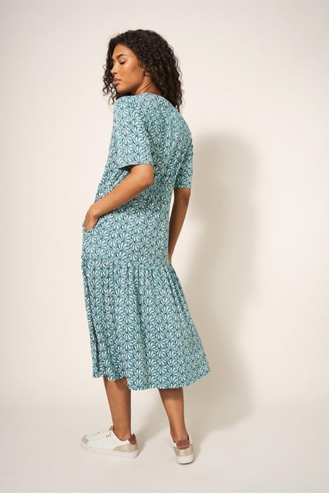 SABINA JERSEY DRE TEAL PRINTED 2