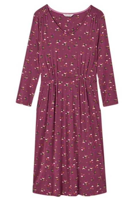 TALLIE ECO VERO JERSEY DRE PURPLE PRINTED 3