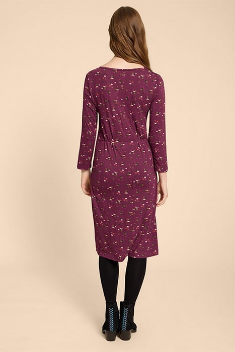 TALLIE ECO VERO JERSEY DRE PURPLE PRINTED 2