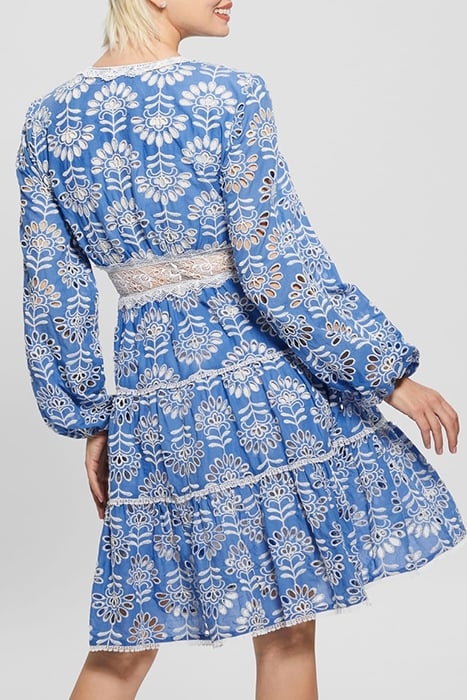 LS ISLA EMB DRESS CLEARLY BLUE MULTI 2